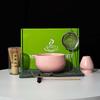 Juego de Té Matcha Estilo Japonés Tazón Sencillo Tazón de Cerámica para Matcha con Pico Batidor de Matcha de 100 Púas Brocha para Matcha Caja de Regalo Mayoreo