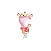 Fuente de joyería otoño e invierno nuevo chapado en plata piedra de hibisco doce signos del zodíaco chapado en oro rosa regalo de Navidad outlet de fábrica