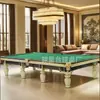 Mesa de Billar Tipo Estándar Billar Ruso Adulto Uso Doméstico Comercial Sala de Billar Modelo Nuevo Tablero de Pizarra Billar Estilo Ruso