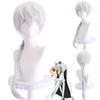 Lingqi Bungou Stray Dog Nikolai Goli Gogo Cos Peruca Especial Prata Clara Ciano Peruca