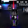 Nuevo Giroscopio de Punta de Dedo Encendedor Estilo Mecha Más Vendido, Encendedor de Aleación a Prueba de Viento con Llama Directa para Aliviar el Estrés