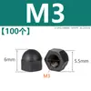 M3M4M5M6M8M10M12M16M20 Porca de Nylon Tipo Tampa Tampa Plástica em Forma de Tampa Cabeça Redonda Tampa Esférica para Parafuso