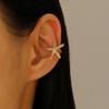 Pendientes de Clip para Oreja Hueso de Oreja Estrella de Mar Viento Festivo Transfronterizos Europeos y Americanos Sin Agujeros en las Orejas Pendientes de Clip para Oreja Sol Luna Flor Sin Agujeros en las Orejas para Mujer