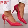 Juyuan Novo em Estoque Primavera 2026 Novo Comércio Exterior Tamanho Grande Calçados Femininos Bico Fino Salto Agulha Moda Sandálias de Salto Alto