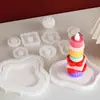 Molde de Silicone Empilhável para Velas DIY de Papoula, Suporte para Velas Perfumadas, Vários Moldes de Empilhamento de Circo