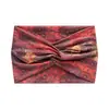 18cm Europeu e Americano Transfronteiriço Estampado Cruz Yoga Esportes Faixa de Cabelo Laço Nó Retrô Castanha Lado Largo Tie Dye Faixa de Cabeça Turbante