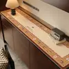 Alfombrilla retro de tablero de ajedrez para aparador, impermeable y a prueba de polvo, alfombrilla rectangular para mueble de TV, lindo diseño de dibujos animados, alfombrilla decorativa para gabinetes de entrada