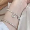 Pulseira de Contas Redondinhas da Sorte, Paz e Alegria, Estilo Tiktok, para Mulheres, Presente de Pulseira Retro Chinês Novo de Nicho