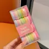 Coloridos pasadores de pelo de pulgar estilo coreano para niños y niñas, lindas diademas, dulces cordones para el pelo de niños, gomas elásticas de alta elasticidad, accesorios para el pelo