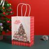 Bolsas de Presente de Natal Mais Vendidas Transfronteiriças, Sacolas Tote para Festas de Fim de Ano, Embalagens de Doces, Sacolas de Papel de Natal, Sacolas de Papel Kraft de Desenho Animado
