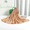 Primavera y Verano Nuevo Estilo Coreano Bufanda de Algodón y Lino de Pata de Gallo Bufanda Exterior de Primavera y Otoño para Mujer Bufanda de Protección Cálida para el Cuello de Otoño e Invierno para Mujer