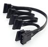 Cable SATA de disco duro grande de 4 pines uno a cinco SATA placa base a SATA uno a cinco cable de alimentación SATA