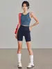 Sutiã Esportivo Plus Size à Prova de Choque com Costas em Y Feminino Peça Única Color Block Conjunto de Roupa Fitness para Corrida Yoga Verão