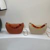2026 Verano Nuevo Elegante y Moderno Bolso de Hombro Cruzado de Moda Versátil Tejido con Adornos Metálicos Bolso Cuadrado Pequeño