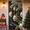 Cortina Temática de Año Nuevo Transfronterizo Nochevieja Fondo Negro Dorado Decoración de Banner Atmósfera de Celebración Personalización