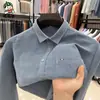 Camisa de Pana de Manga Larga para Hombre, Mismo Estilo que la de Contrapunto, 100% Algodón, Bolsillo Real, Casual Holgada, Camisa para Hombre