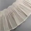 10 cm de Ancho Chifón Plisado Volante Encaje Plisado Puños de Ropa Dobladillo Materiales de Decoración DIY