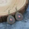 Brincos Estilo Retro Feriado Europeu e Americano para Mulheres, Brincos Personalizados com Franjas Boêmias, Acessórios de Viagem para Feriados, Atacado