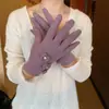 Xiaoxiangfeng Guantes de Invierno Cálidos de Imitación Cachemir con Lazo para Mujer Nuevos Guantes de Lana Táctiles al Dedo Venta al por Mayor