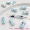 Estilo Japonés Fresco Azul Cerámica Lindo Frijol Acacia Cubo Cordero DIY Hecho a Mano Cuentas Collar Pulsera Materiales