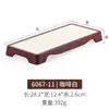 Plato de melamina para calentar alimentos, vajilla de plástico similar a la porcelana, plato rectangular, plato creativo para barbacoa de autoservicio con plato comercial.