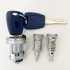 Chave Nova Fiat com 3 Cabeças de Fechadura, Cilindro Completo de Travamento do Carro, Cilindro de Ignição do Carro, Cilindro da Fechadura da Porta, Montagem Completa
