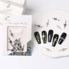 Joias de liga de diamante mágico transfronteiriças novas joias de metal para unhas com diamante colorido AK estilo punk submetralhadora pistola