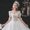 Vestido de Novia Principal Estilo Francés 2026 Nuevo Modelo Estilo Palacio de Novia Estilo Bosque Elegante Retro Estilo Princesa Cola Larga Vestido de Novia Adelgazante