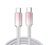 Venda Quente de Fábrica 60W Tipo Cristal de Gelo Type-C Carregamento Super Rápido Adequado para Apple 14/15 Cabo Trançado Cabo de Carregamento Rápido Pd27W
