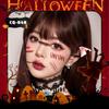 Adesivo de tatuagem de Halloween Simulação Facial Cicatriz descartável Horror Homens e Mulheres Costura Festa Maquiagem Decoração de Halloween