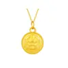 Colar de Ouro Shuibei Shenzhen Pingente da Fortuna em Ouro Puro 999 Conjunto de Corrente de Ouro Duro 3D Atração de Clientes para a Indústria da Beleza Edição para Transmissão ao Vivo