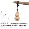 Llavero de madera de haya creativa, lindo gato perezoso tallado de la suerte, manualidad de madera, colgante, decoración de bolsa, adorno