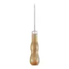 Punzón de doble calabaza, hecho a mano, mango de madera, cono de mango de madera, cabeza recta, codo, agujero central, punzón, cono para reparación de calzado, cono perforado de cuero
