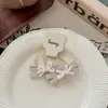 Grampo de Cabelo Laço de Pérola com Coração de Strass Estilo Coreano, Prendedor de Cabelo com Toque de Luxo, Suave para o Cabelo, Presilha Lateral para Meninas