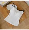 Oferta Especial Primavera/Verano Camisola de Encaje para Chicas Populares con Copas, Tejido Cepillado, Corte Ajustado, Bloques de Color, Adelgazante, Adecuada para Usar como Prenda Exterior o para Superponer, Camiseta sin Mangas para Mujer