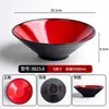 Tigela cônica bicolor, tigela de melamina para macarrão comercial, tigela especial para casas de macarrão, adequada para macarrão de caracol, wontons, macarrão misto, ramen e hot pot picante