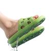 Sandalias y pantuflas de baño para mujer, verano, pareja, hogar, interior, baño, baño, antideslizantes, huecas, antifugas, secado rápido
