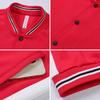 Moda Nova Outono e Inverno Uniformes de Baseball com Gola Alta e Cor Contrastante para Homens, Jaquetas Masculinas de Alta Qualidade e Tendência, Jaquetas de Casal para Jovens Homens e Mulheres