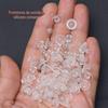 Tampões de Ouvido de Silicone Coreanos Transparente Ecológico Tampões de Ouvido Frisbee Acessórios para Brincos DIY Tampões de Brinco de Plástico Semi-Acabados
