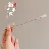 Nuevo Estilo Chino Estilo Antiguo Flor Horquilla para el Cabello para Mujer de Gama Alta Horquilla para el Cabello Borla Oscilante Parte Posterior de la Cabeza Tocados Hanfu Mariposa