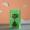 Sacos para Embalagem de Presente com Tema de Halloween, Sacos Planos, Sacos Dobráveis, Sacos de Papel Kraft, Sacos para Doces, Sacos para Alimentos, Abóbora Fantasma