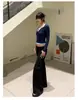 Jeans Preto de Cintura Baixa Wide Leg Feminino Verão Novo Retro Reto Solto Emagrecedor Versátil Calça Micro Flare