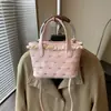 Bolsa Infantil Estilo Nuevo Primavera y Verano Cuero Aceitoso Estampado de Lunares Mini Bolso de Mano Niñas Cesta Familiar Bolso Cruzado