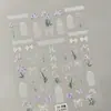 Pegatinas de Uñas Artísticas Florales Románticas de Primavera Auto-seleccionables 3D Frescas Dulces Florales en Relieve para Uñas Modelo CA
