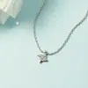 Collar de molino de viento, nuevo diseño simple, cadena elegante para la clavícula, gargantilla de nicho de lujo ligero, estilo minimalista, tendencia 2021