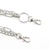 Joyería Transfronteriza Europea y Americana Anillo de Metal Retro Punk Cadena Doble Capa Cadena para Pantalones Moda Popular Cadena para la Cintura Hip-Hop para Hombres y Mujeres