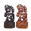 Huali Madeira Maciça Artesanato de Madeira Creative Home Cabaça Flor e Pássaro Flor Titular Fu Lu Shou Xi Cai Ornamentos de Escultura de Madeira
