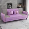 Sofá cama de tela para apartamentos pequeños, modelo moderno para salas de estar, propiedades de alquiler, apartamentos y tiendas de ropa, plegable simple de doble uso para una o dos personas