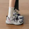 Zapatillas de entrenamiento alemanas de color block retro para mujer, nuevo estilo 2026, suela gruesa, que aumentan la altura, cómodas, versátiles, zapatillas casuales, zapatos de moda, zapatos de papá
