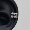 Uñas de Hélice para Hueso del Oído para Mujer Colección Gato Kt Zirconia Rosa Diseño de Nicho Uñas de Hélice Acero de Titanio Pendientes Lindos Uñas Cocleares